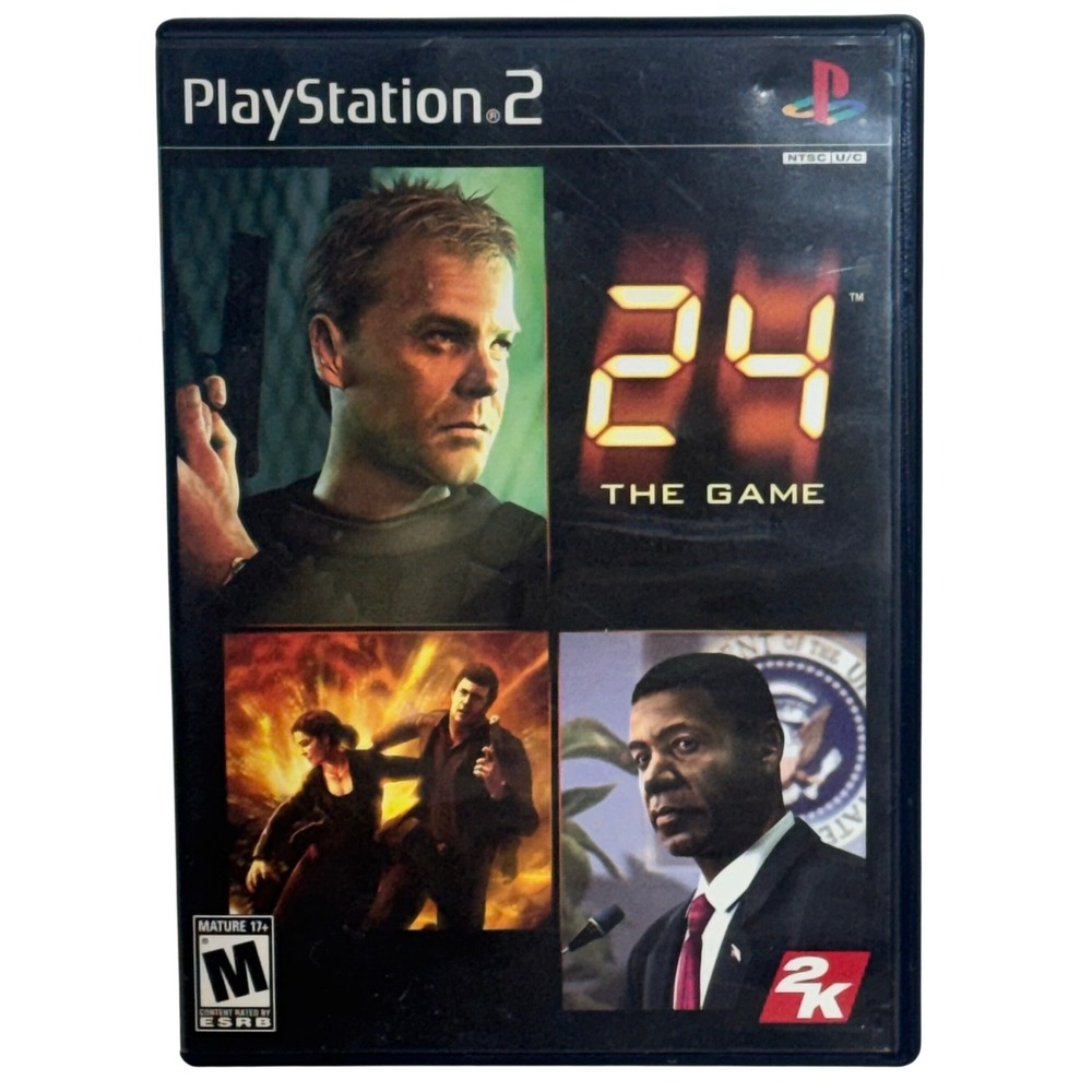 Sony PlayStation 2 - 24 The Game NTSC Black Case Jack Bauer‎